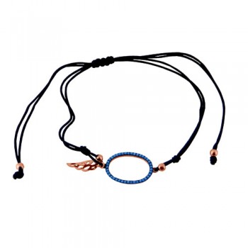 Βραχιόλι με ασήμι 925 σε ροζ χρώμα