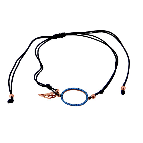 Βραχιόλι με ασήμι 925 σε ροζ χρώμα