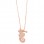 Ασημένιο κολιέ 925 σε ροζ χρώμα