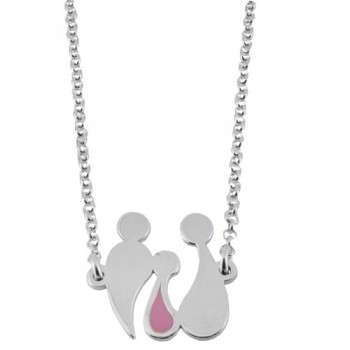 Ασημένιο κολιέ οικογένεια 925