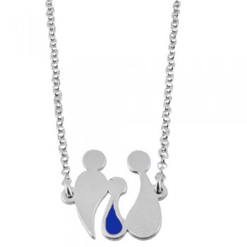 Ασημένιο κολιέ οικογένεια 925