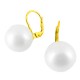 Ασημένια επιχρυσωμένα σκουλαρίκια 925 με πέρλες 