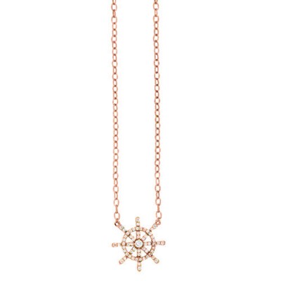 Ασημένιο κολιέ 925 σε ροζ χρώμα