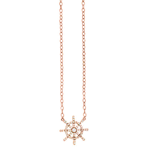 Ασημένιο κολιέ 925 σε ροζ χρώμα