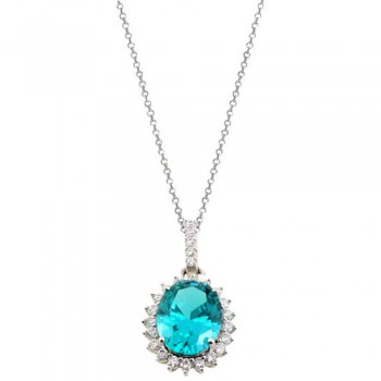 Ασημένιο κολιέ ροζέτα 925