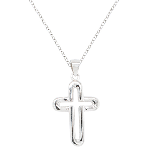 Ασημένιο κολιέ με σταυρό 925