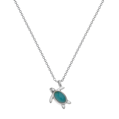 Ασημένιο κολιέ χελωνάκι 925