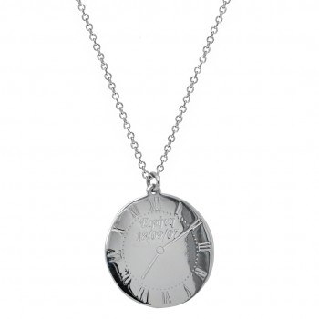 Ασημένιο κολιέ 925 με στοιχεία γέννησης