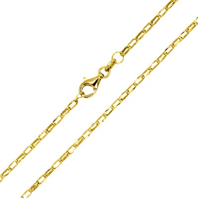 Ασημένια επιχρυσωμένη γυναικεία αλυσίδα 925