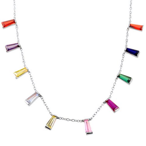 Ασημένιο κολιέ 925 με ζιργκόν