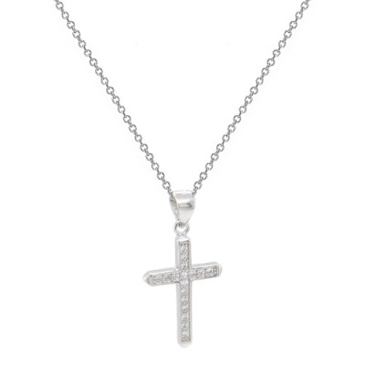 Ασημένιο κολιέ με σταυρό 925