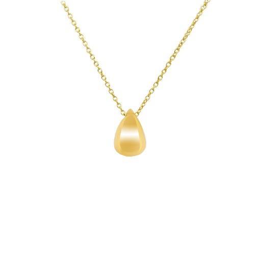 Ασημένιο επιχρυσωμένο κολιέ σταγόνα 925