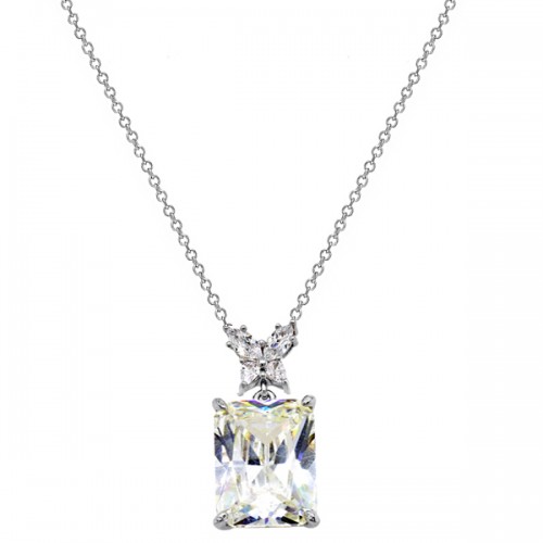 Ασημένιο κολιέ πεταλούδα 925