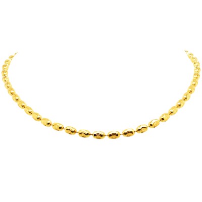 Ασημένιο επιχρυσωμένο κολιέ αλυσίδα 925