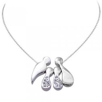 Ασημένιο κολιέ οικογένεια 925