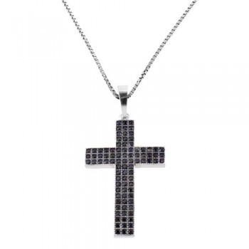 Ασημένιο κολιέ με σταυρό 925