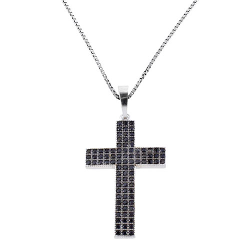 Ασημένιο κολιέ με σταυρό 925