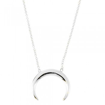 Ασημένιο κολιέ κέρατο 925