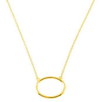 Ασημένιο επιχρυσωμένο κολιέ 925