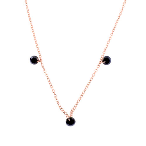 Ασημένιο κολιέ 925 σε ροζ χρώμα