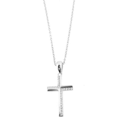 Ασημένιο κολιέ με σταυρό 925