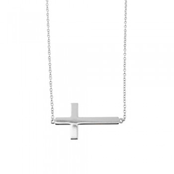 Ασημένιο κολιέ με σταυρό 925