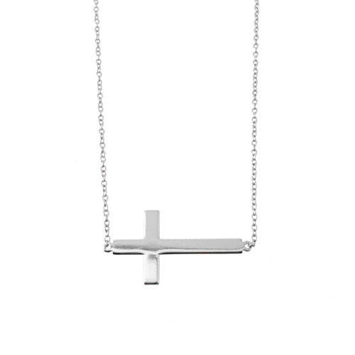 Ασημένιο κολιέ με σταυρό 925