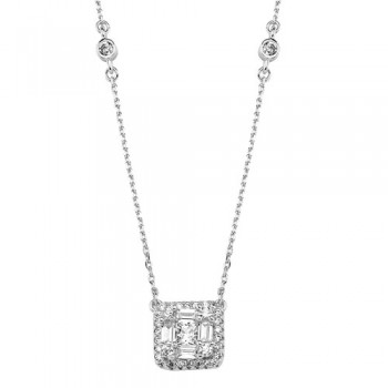Ασημένιο κολιέ 925 με ζιργκόν