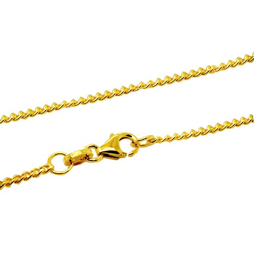 Ασημένια επιχρυσωμένη ανδρική αλυσίδα 925