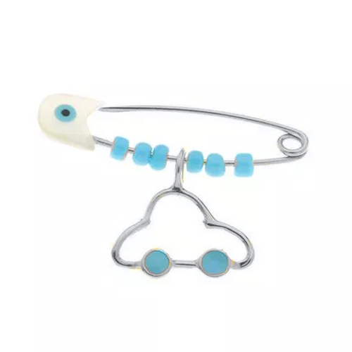 Ασημένια παιδική παραμάνα αυτοκίνητο 925