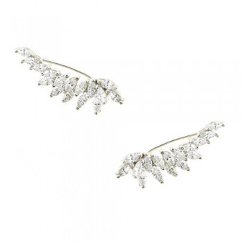 Ασημένια σκουλαρίκια ear cuff 925