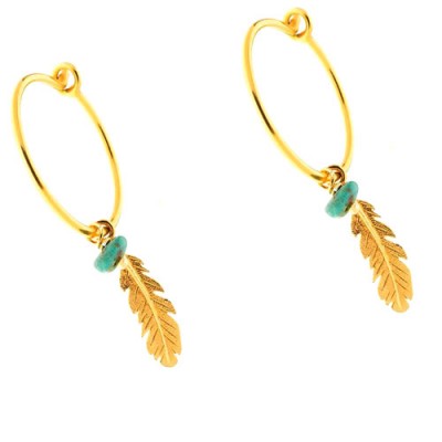 Ασημένια επιχρυσωμένα σκουλαρίκια κρίκοι 925