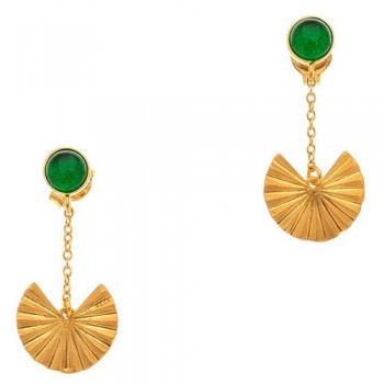 Ασημένια επιχρυσωμένα σκουλαρίκια 925