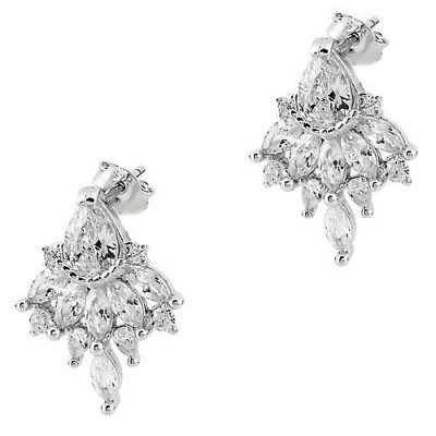 Ασημένια σκουλαρίκια 925 με ζιργκόν