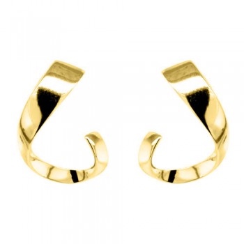 Ασημένια επιχρυσωμένα σκουλαρίκια 925