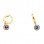 Ασημένια επιχρυσωμένα σκουλαρίκια κρικάκια 925 με μάτι