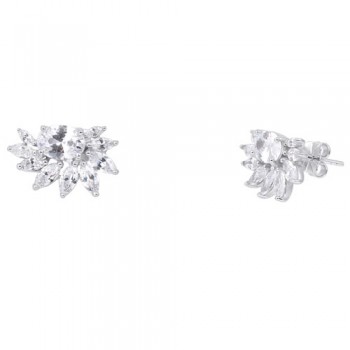 Ασημένια σκουλαρίκια 925 με ζιργκόν