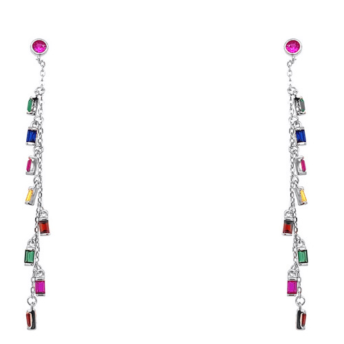 Ασημένια κρεμαστά σκουλαρίκια 925