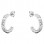 Ασημένια σκουλαρίκια κρίκοι 925 με ζιργκόν
