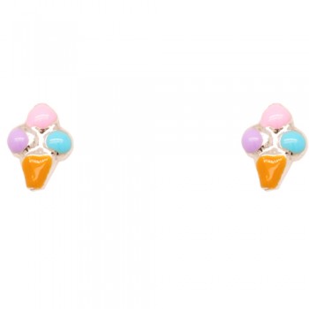 Ασημένια παιδικά σκουλαρίκια 925