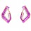 Ασημένια σκουλαρίκια 925 σε ροζ χρώμα