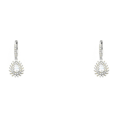 Ασημένια σκουλαρίκια 925 κρίκοι με σταγόνες 