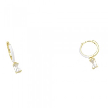 Ασημένια επιχρυσωμένα σκουλαρίκια κρικάκια 925