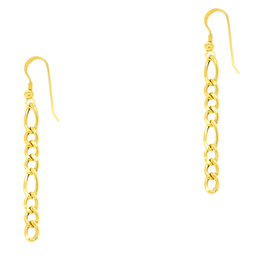 Ασημένια επιχρυσωμένα κρεμαστά σκουλαρίκια αλυσίδα 925