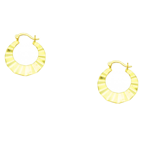 Ασημένια επιχρυσωμένα σκουλαρίκια κρίκοι 925