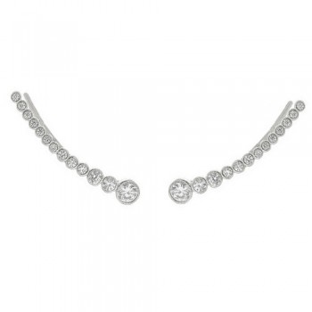 Ασημένια σκουλαρίκια ear cuff 925