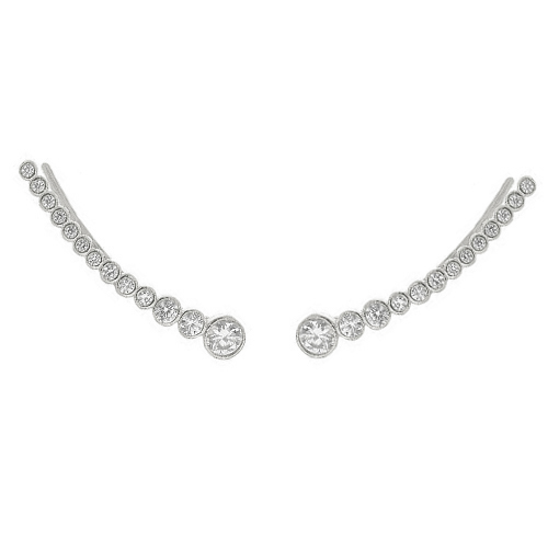 Ασημένια σκουλαρίκια ear cuff 925