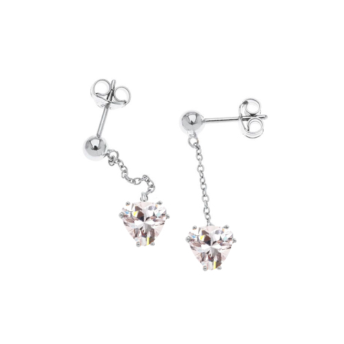 Ασημένια σκουλαρίκια 925 με ζιργκόν