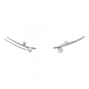 Ασημένια σκουλαρίκια ear cuff 925