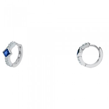 Ασημένια σκουλαρίκια κρικάκια 925 με ζιργκόν